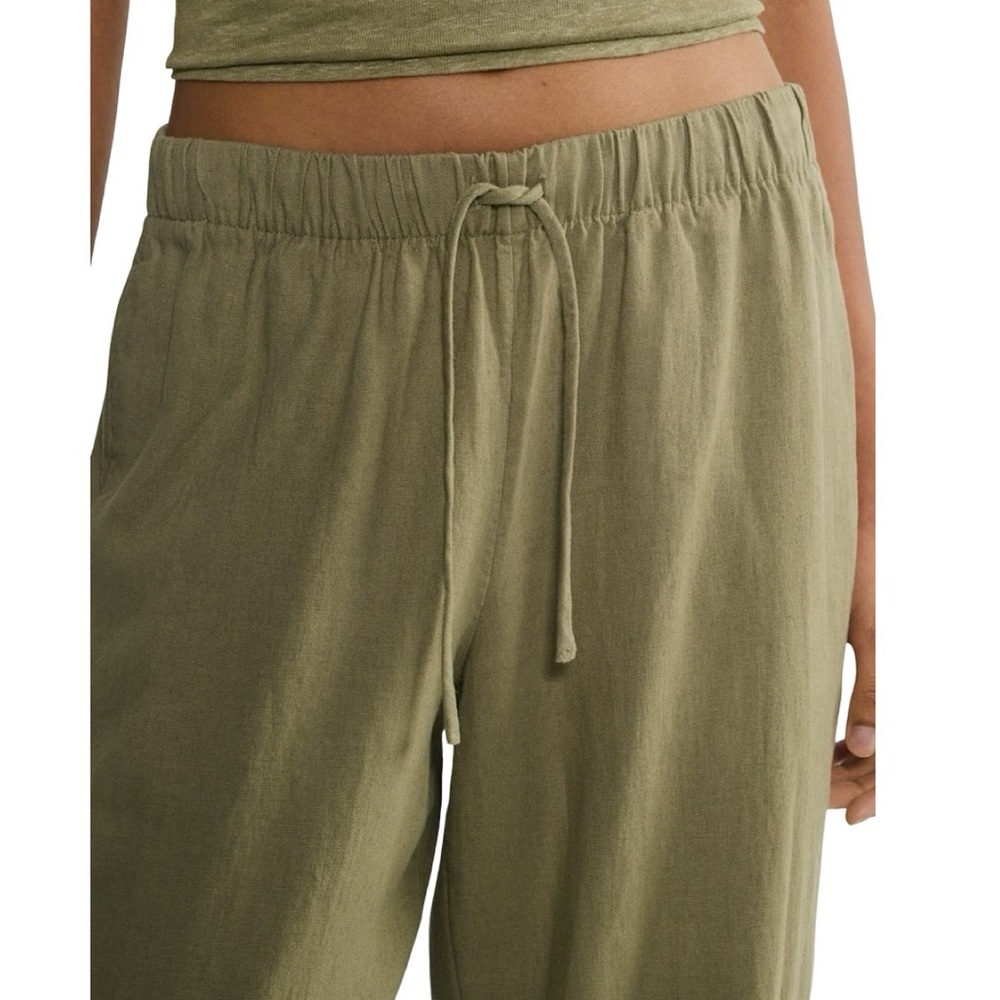 NWOT Aritzia The Group Sontag Linen Blend Pants Size 2XS Green - Picture 3 of 10